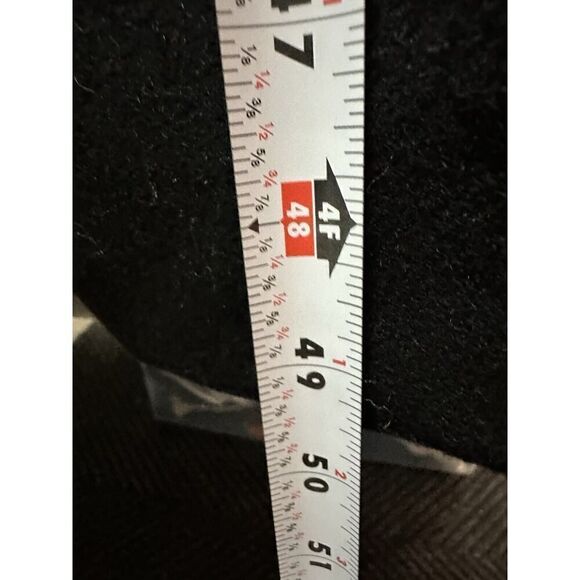 ZARA WOOL COAT WITH PLEATED LINING LIMITED EDITION BLACK MEDIUM - Picture 15 of 16